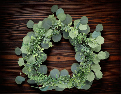 12" Mixed Eucalyptus Wreath